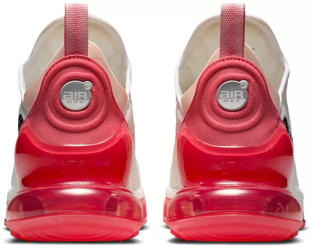 Nike Air Max 270 Premium Red Metallic Silver, pogled otpozadi