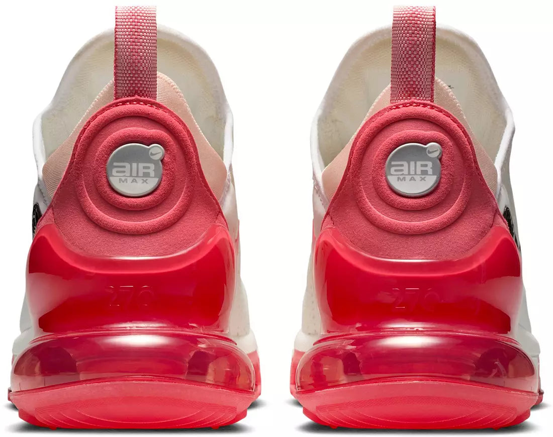 Nike Air Max 270 Premium Red Metallic Silver, pogled otpozadi