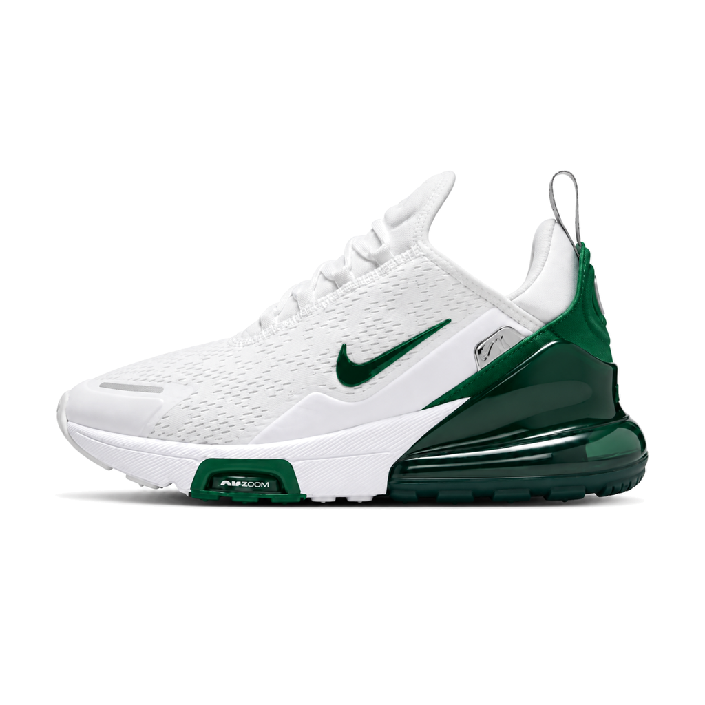 Nike Air Max 270 Premium White / Green, bijela patika sa zelenim akcentima, bočni profil