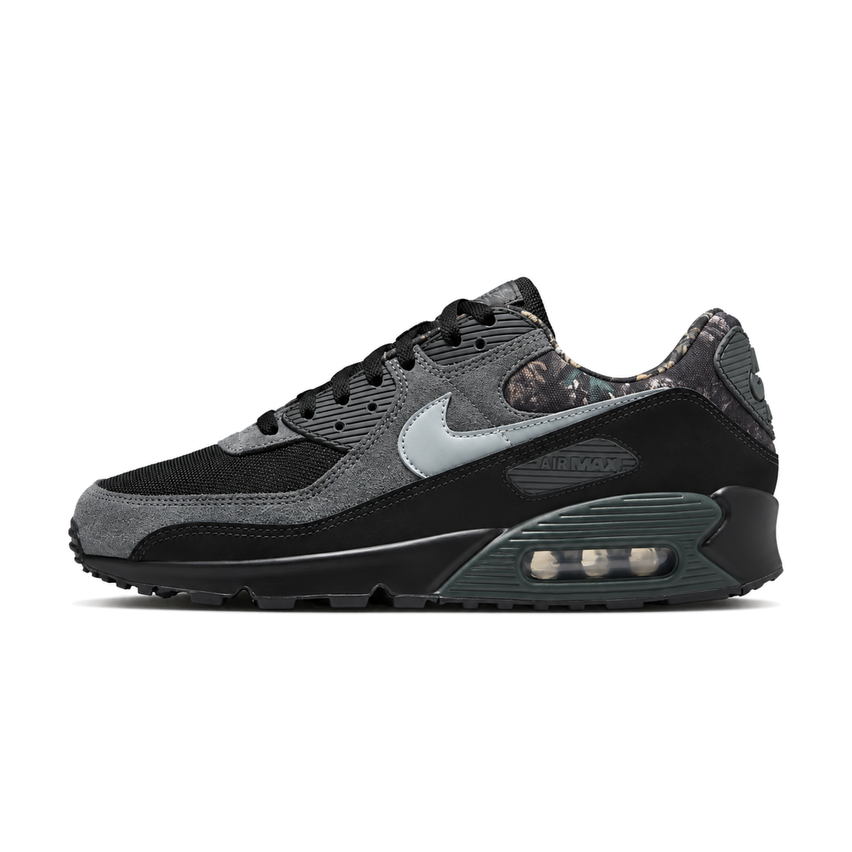 Nike Air Max 90 Realtree Camo, patika sa kamuflažnim Realtree motivom, bočni profil