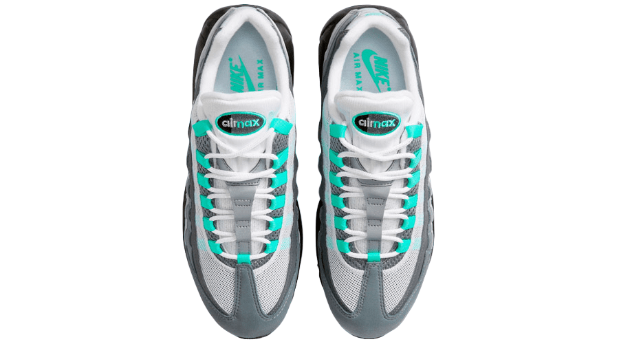 Nike Air Max 95 Hyper Turquoise, pogled odozgo