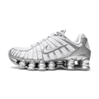 Nike Shox TL Metallic Silver, bijela patika sa metalik srebrnim detaljima, bočni profil