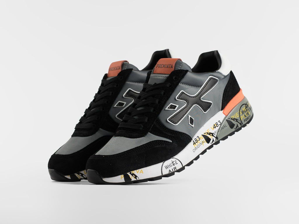Premiata Mick Black / Grey / Orange, pogled odozgo