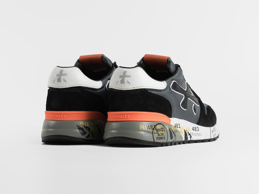 Premiata Mick Black / Grey / Orange, pogled sa strane