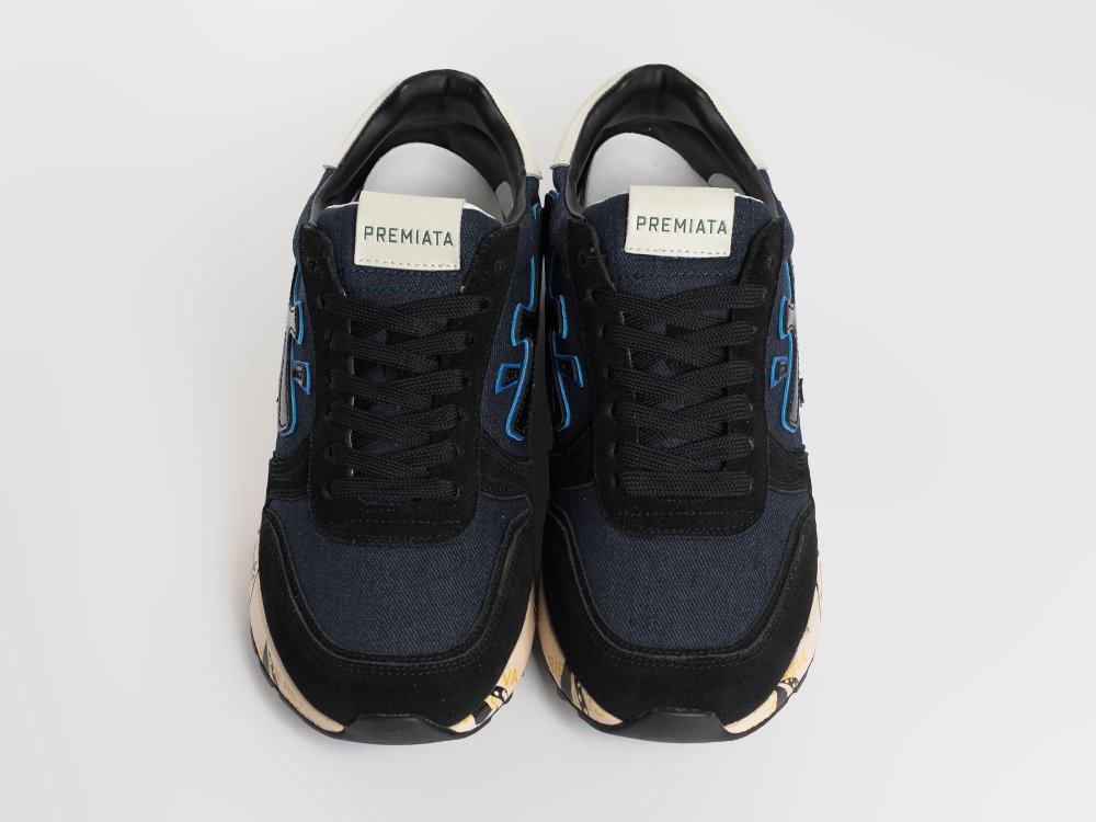 Premiata Mick Denim / Black Patent, detalj pete