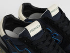 Premiata Mick Denim / Black Patent, pogled na đon