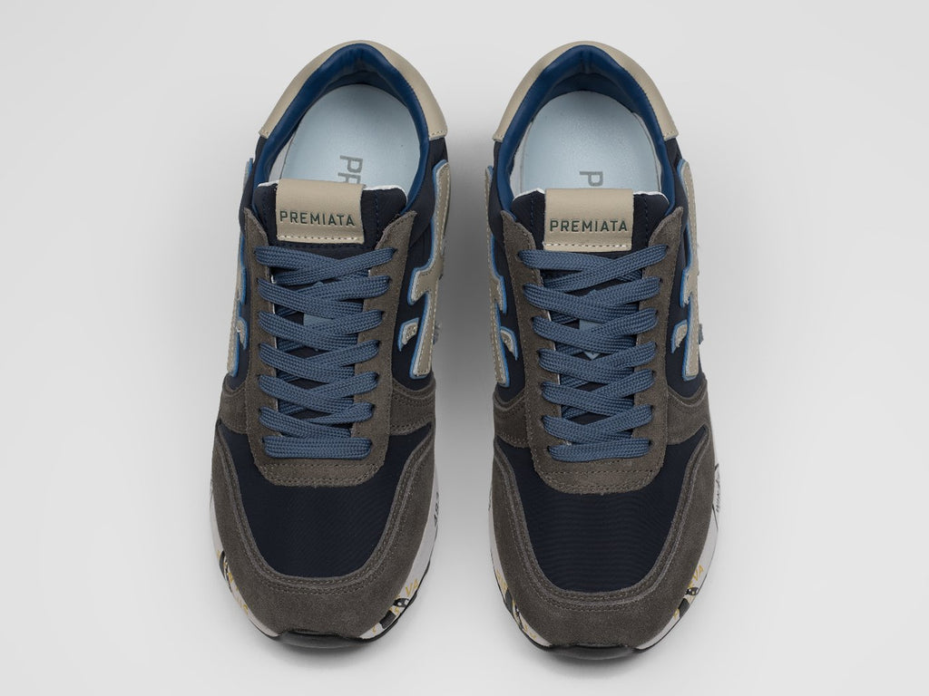 Premiata Mick Navy / Beige, detalj pete