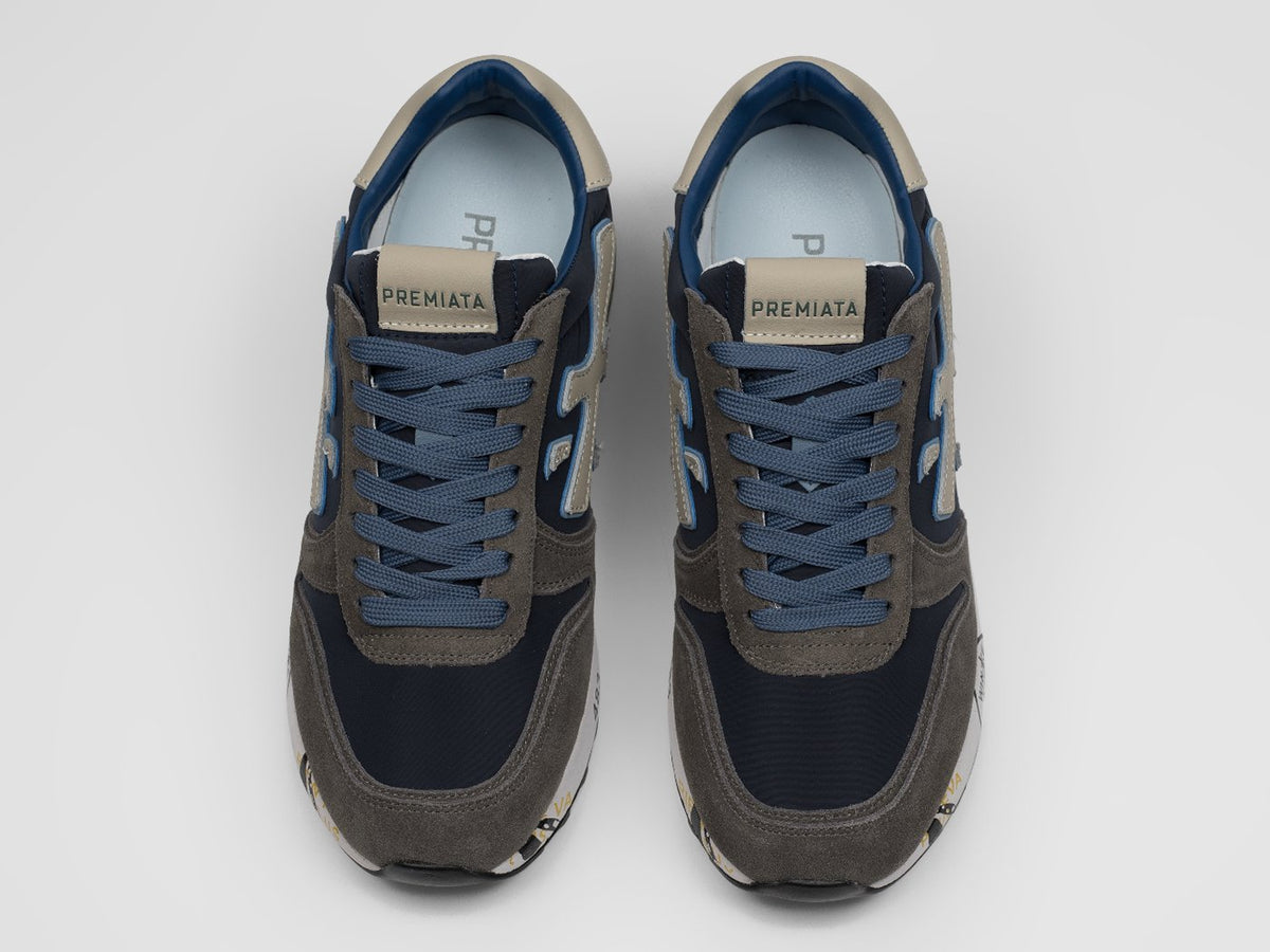 Premiata Mick Navy / Beige, detalj pete