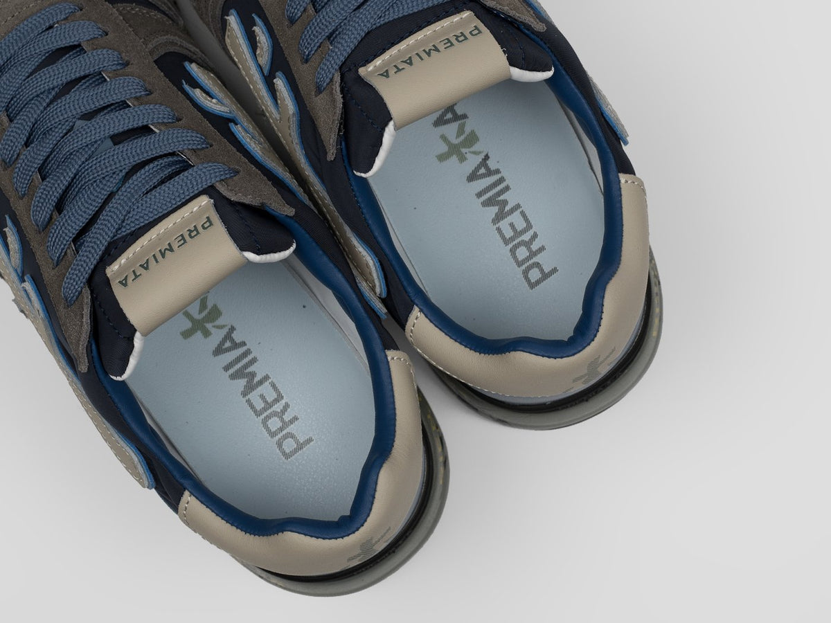 Premiata Mick Navy / Beige, detalj