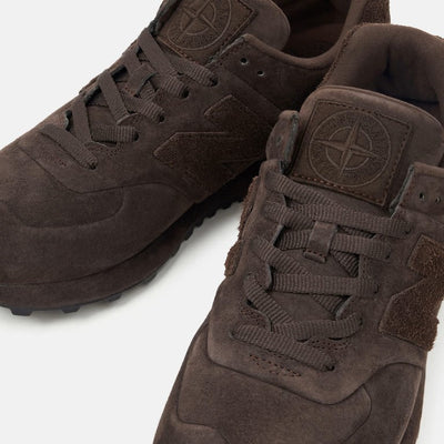 Stone Island x New Balance 574 Legacy Ghost (Dark Brown)